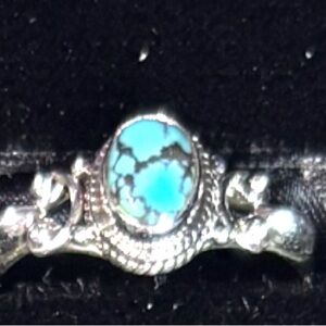 Vintage-Style Turquoise Sterling Silver Ring